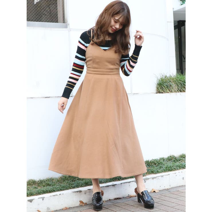 sw】バックレースアップジャンスカ[品番：MKSW0017439]｜dazzlin