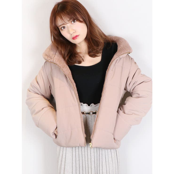Sw 襟ボア中綿ブルゾン 品番 Mksw Dazzlin ダズリン のレディースファッション通販 Shoplist ショップリスト