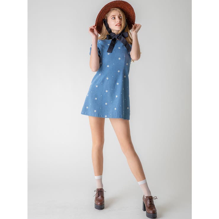 レトロパフスリーブワンピース 品番 Mksw Dazzlin ダズリン のレディースファッション通販 Shoplist ショップリスト