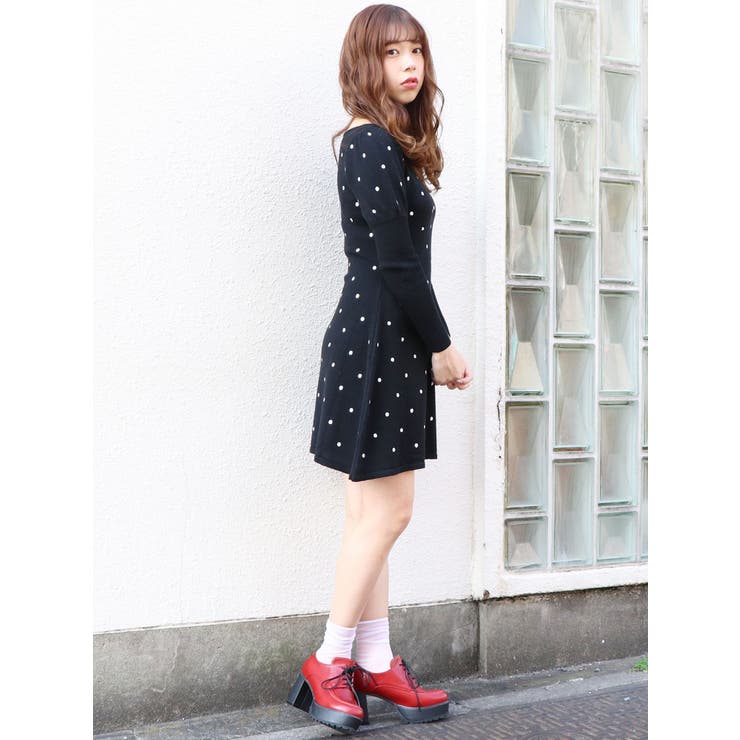 ぷちぷちドットワンピース[品番：MKSW0016111]｜dazzlin