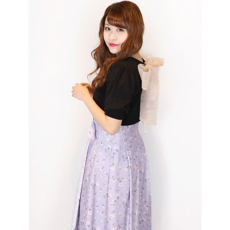バックリボンニットトップス | dazzlin | 詳細画像30 