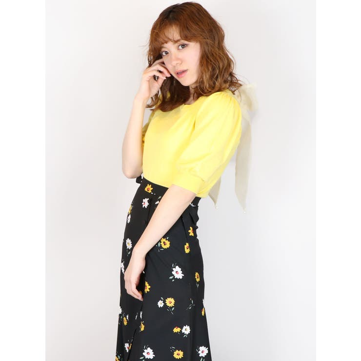 バックリボンニットトップス | dazzlin | 詳細画像9 
