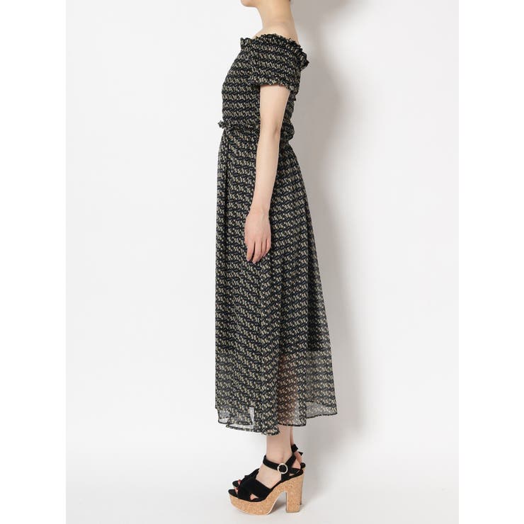 フラワーシャーリングワンピース[品番：MKSW0017626]｜dazzlin
