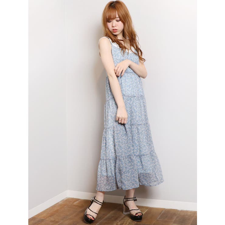 ガーデンフラワーマキシワンピース[品番：MKSW0017627]｜dazzlin  
