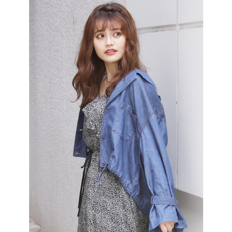 バックリボンオープンカラーシャツ[品番：MKSW0021989]｜dazzlin（ダズリン ）のレディースファッション通販｜SHOPLIST（ショップリスト）