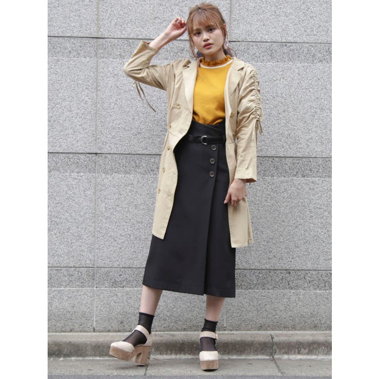 ショートトレンチワンピース[品番：MKSW0025133]｜dazzlin