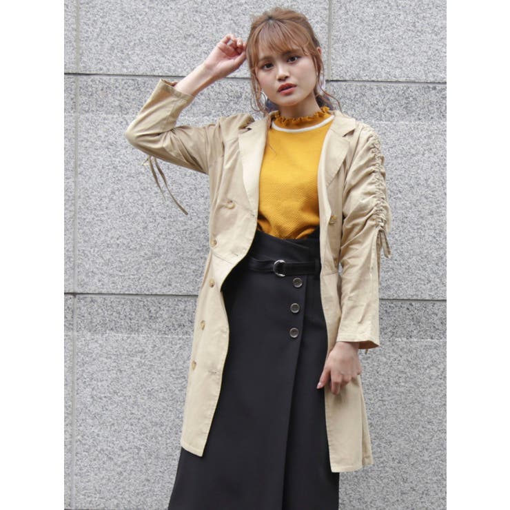 ショートトレンチワンピース[品番：MKSW0025133]｜dazzlin