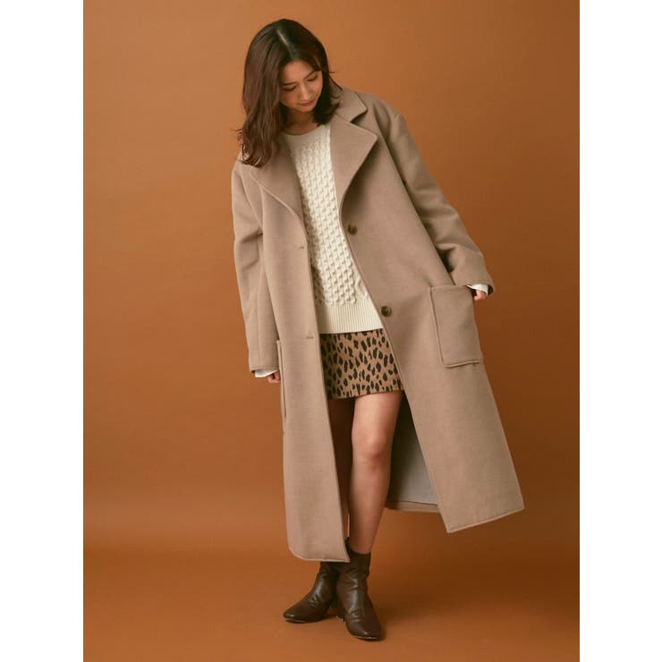 大人気新品  BIGシルエットチェスターコート[品番：MKSW0027727]｜dazzlin ジャケット・アウター