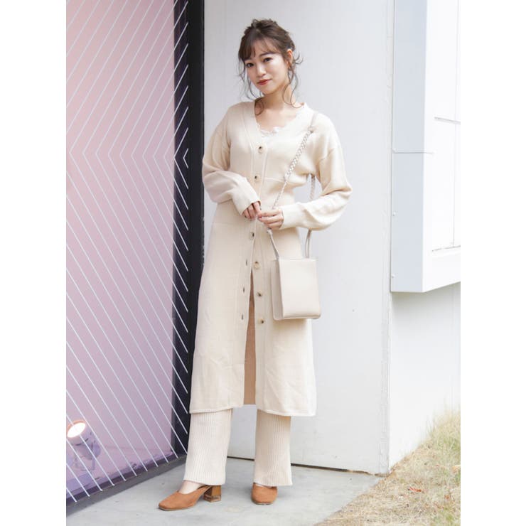 ニットロングワンピース Amp ニットパンツset 品番 Mksw Dazzlin ダズリン のレディースファッション通販 Shoplist ショップリスト