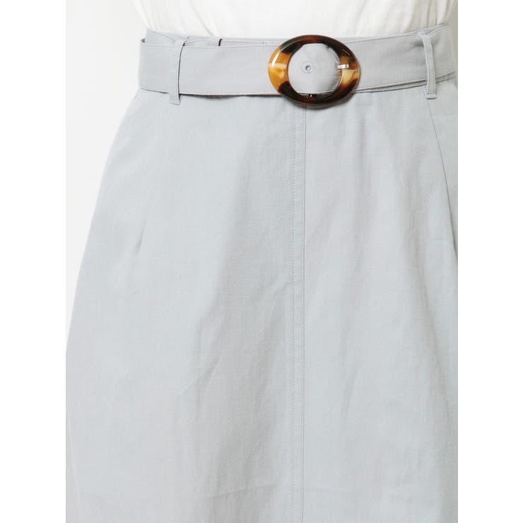 バックル付セミフレアスカート