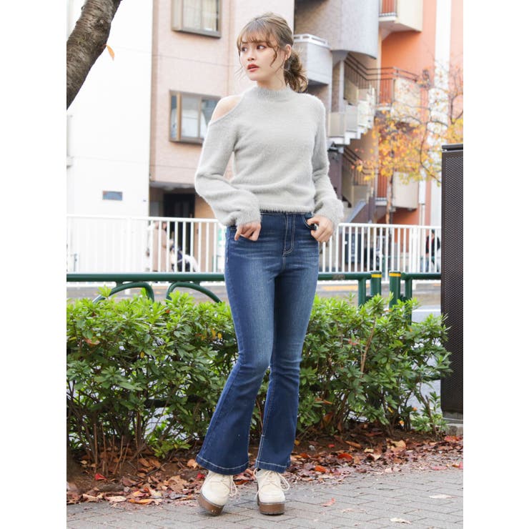 DENIMブーツカットパンツ[品番：MKSW0027748]｜dazzlin