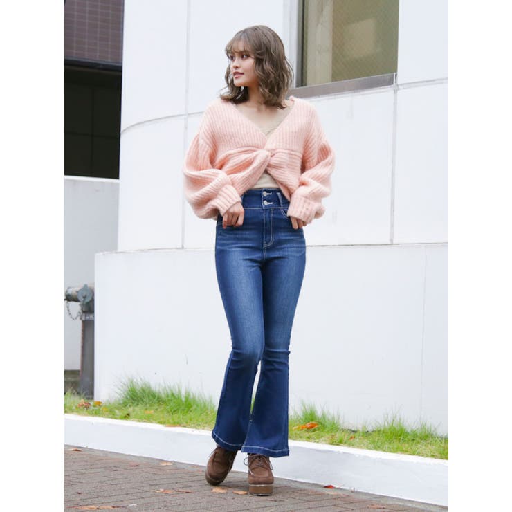 DENIMブーツカットパンツ[品番：MKSW0027748]｜dazzlin