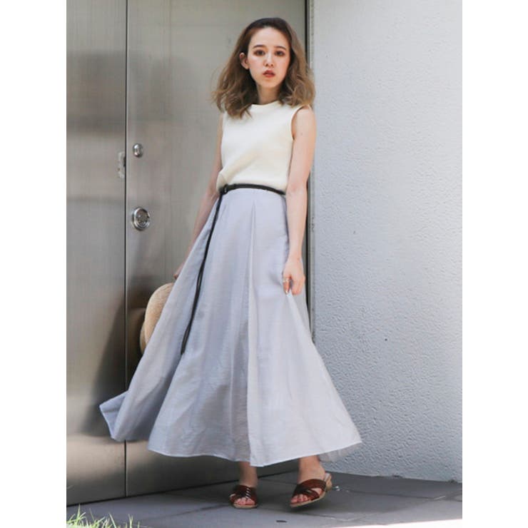 美品 Marella マレーラ リネン Aライン ワンピース ノースリーブ XL セール】 【夏の装いちょっとした外出に落ち感ある切り替え