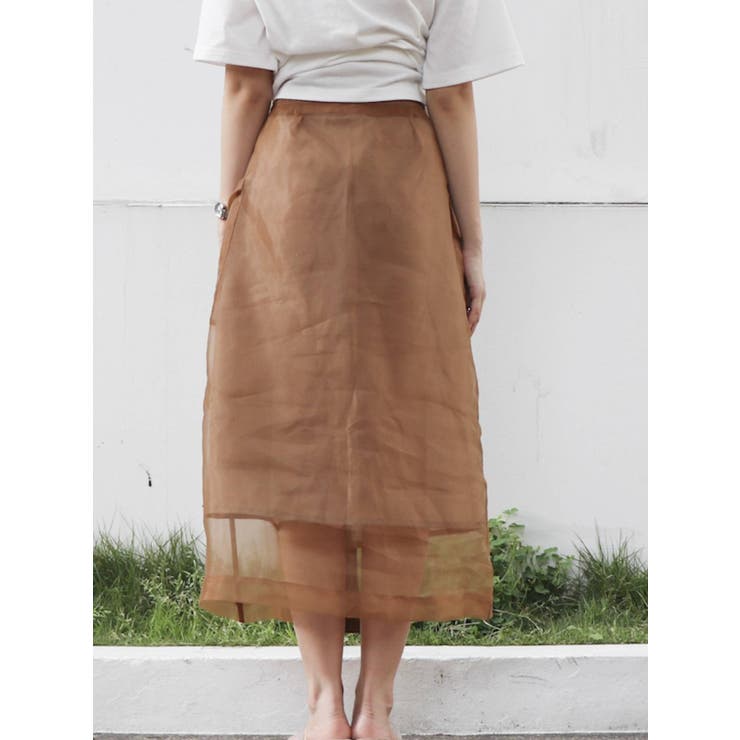 シースルーポケットセミフレアスカート | dazzlin | 詳細画像11 