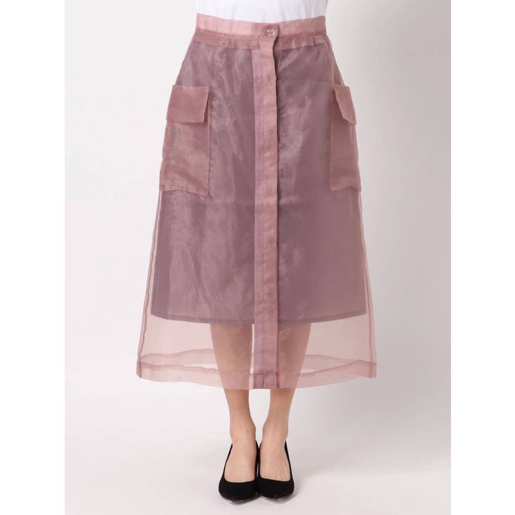 シースルーポケットセミフレアスカート | dazzlin | 詳細画像12 