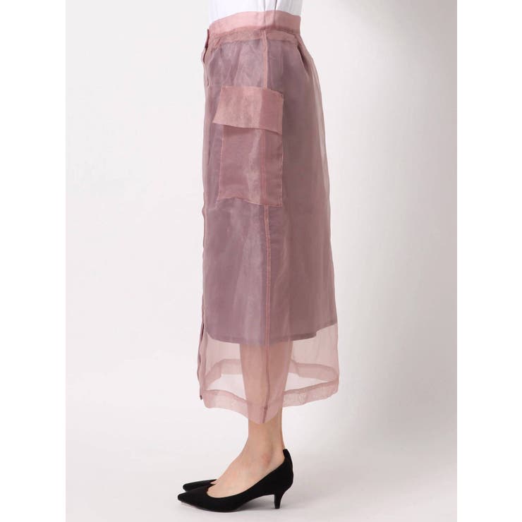 シースルーポケットセミフレアスカート | dazzlin | 詳細画像13 