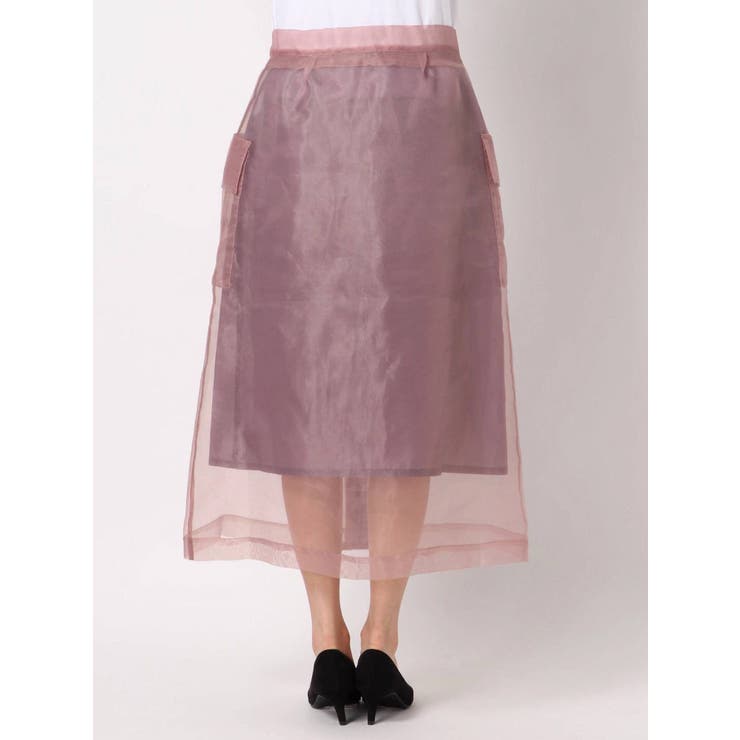 シースルーポケットセミフレアスカート | dazzlin | 詳細画像14 