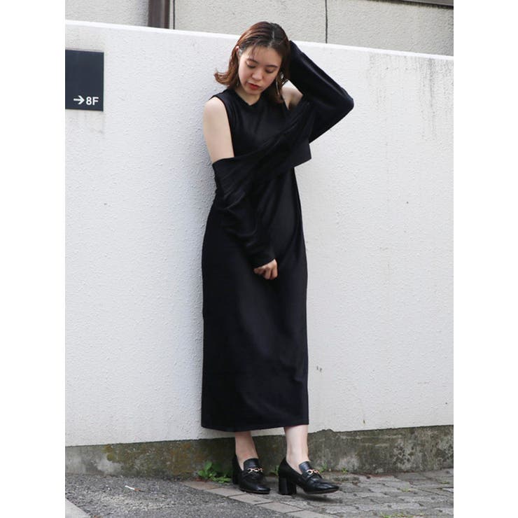カットベロアロングワンピース[品番：MKSW0031123]｜dazzlin（ダズリン