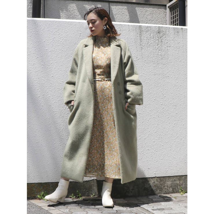 [宅送] シングルロングチェスターコート[品番：MKSW0031143]｜dazzlin ジャケット・アウター