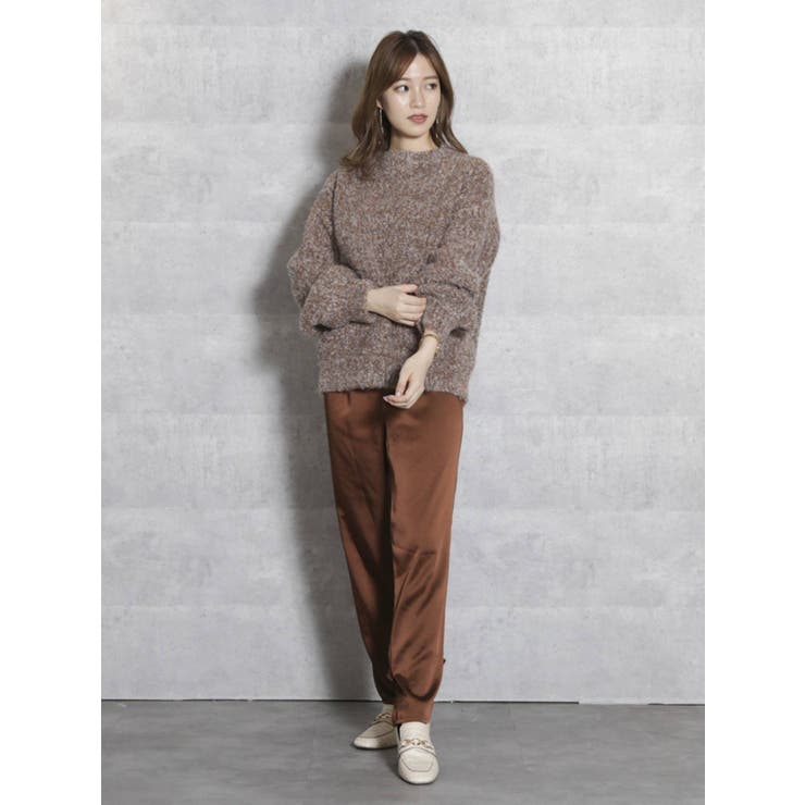 サテンストレートボタンパンツ | dazzlin | 詳細画像14 