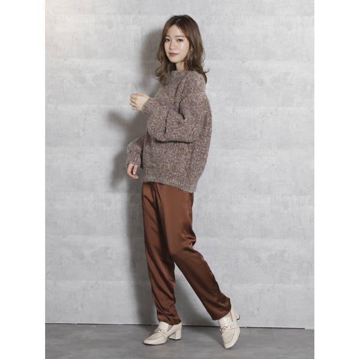 サテンストレートボタンパンツ | dazzlin | 詳細画像15 