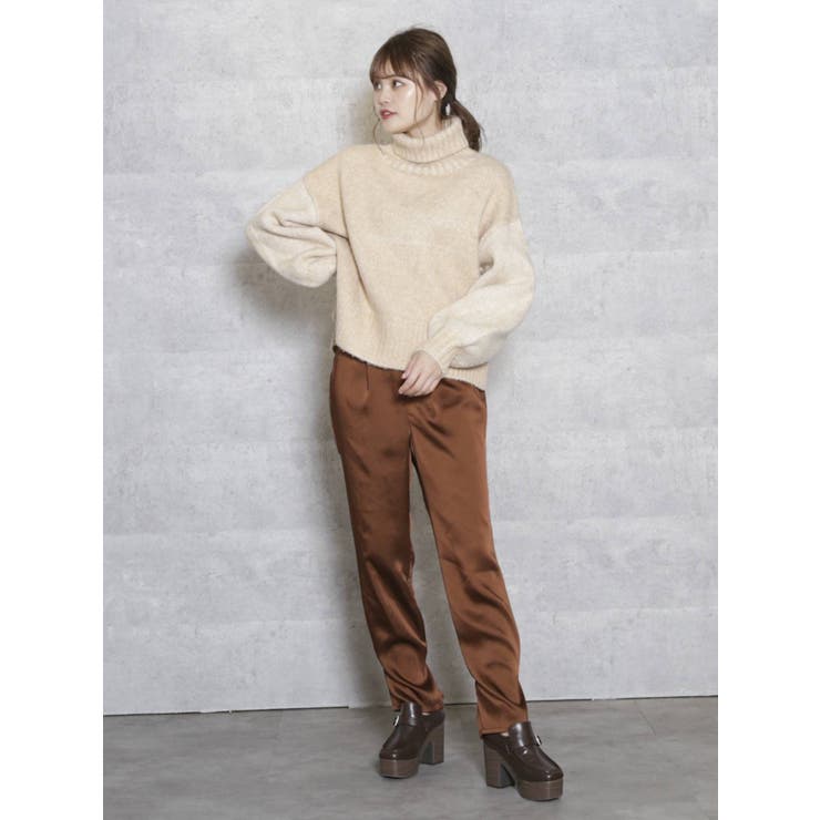 サテンストレートボタンパンツ | dazzlin | 詳細画像17 