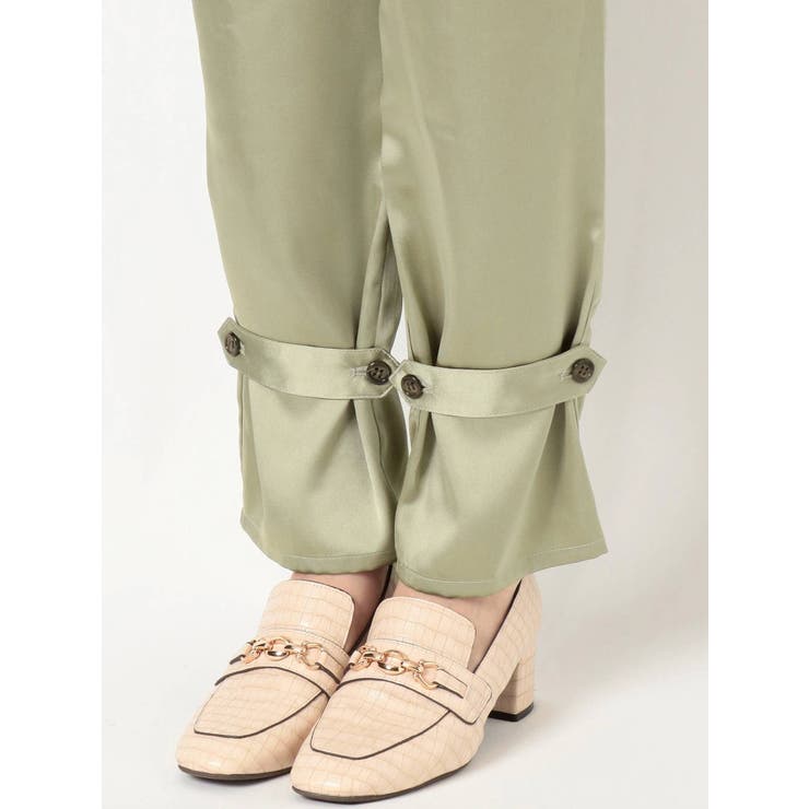 サテンストレートボタンパンツ | dazzlin | 詳細画像29 