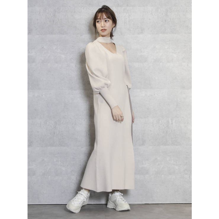 ショルダーポイントコンビワンピース 品番 Mksw Dazzlin ダズリン のレディースファッション通販 Shoplist ショップリスト