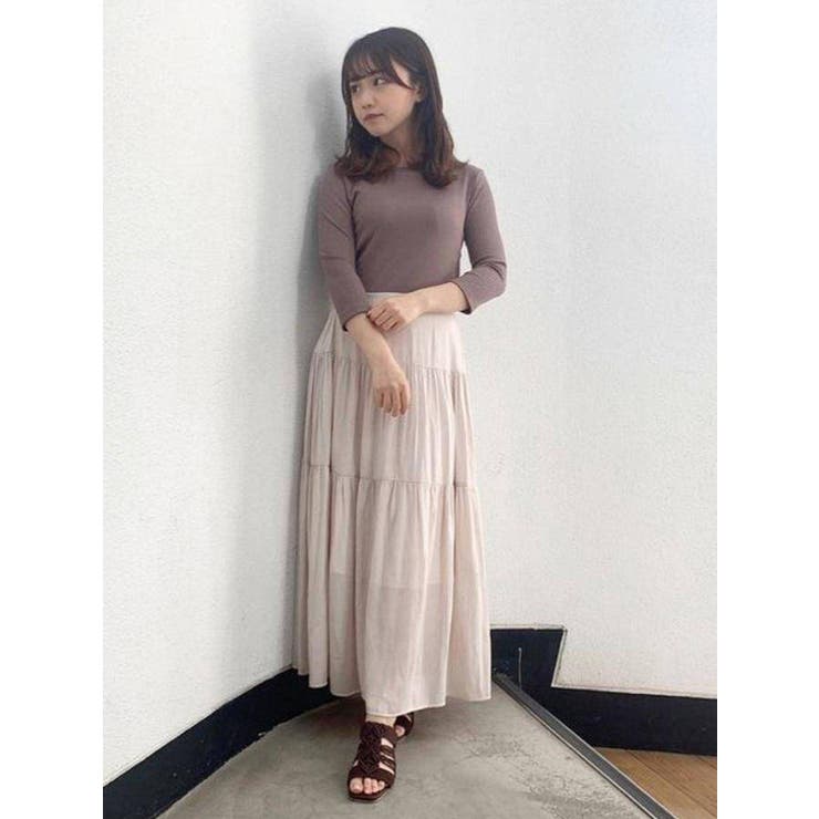 ソフトワッシャーティアードワンピース[品番：MKSW0034596