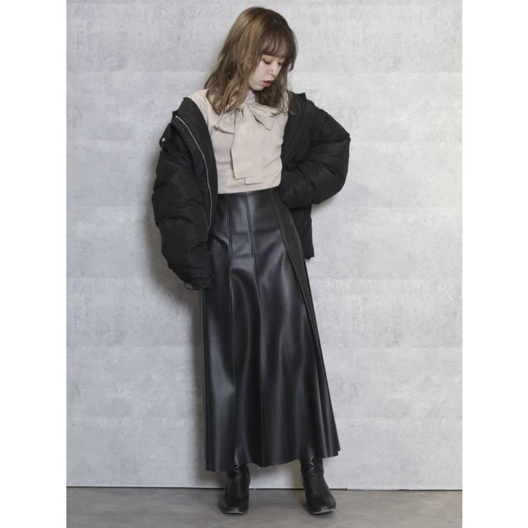 フェミニンボウタイニットトップス[品番：MKSW0035443]｜dazzlin