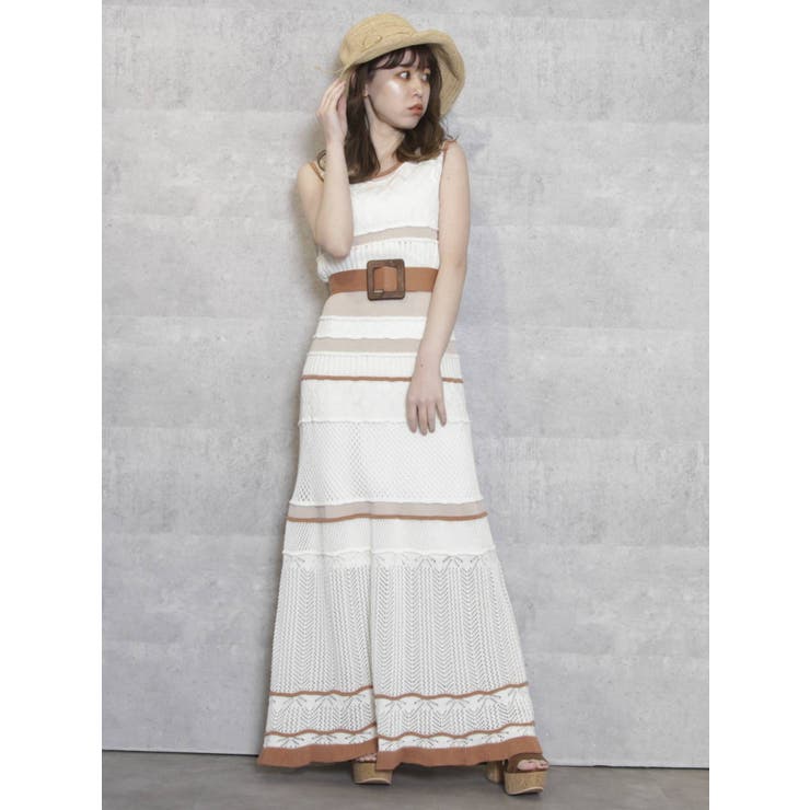 ミルフィーユクロシェワンピース 品番 Mksw Dazzlin ダズリン のレディースファッション通販 Shoplist ショップリスト