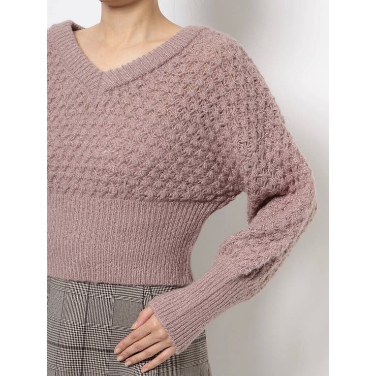 ポップコーンショートニットトップス | dazzlin | 詳細画像22 