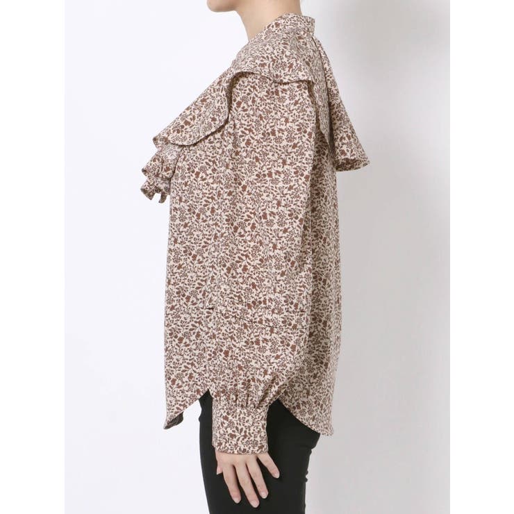 ビッグカラー付ボリュームブラウス[品番：MKSW0041312]｜dazzlin