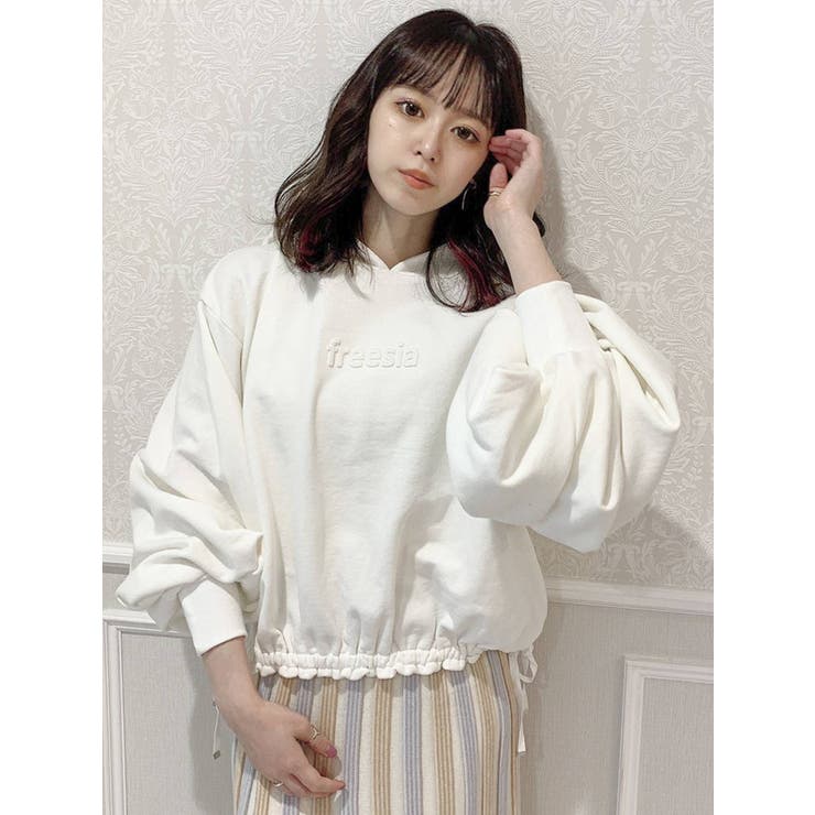 freesiaボリュームタックスリーブパーカー[品番：MKSW0042333