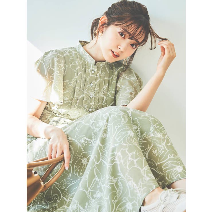 ★Hobbs London Maryliseフローラルリボンバック 上質ワンピ★ バックリボンロングワンピース[品番：MKSW0044609]｜EVRIS