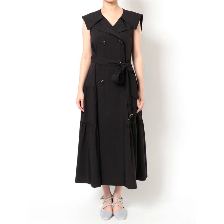 ビッグカラートレンチワンピース[品番：MKSW0043093]｜dazzlin