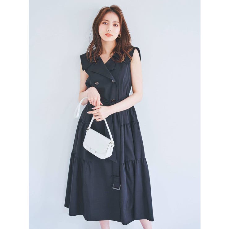 ビッグカラートレンチワンピース[品番：MKSW0043093]｜dazzlin