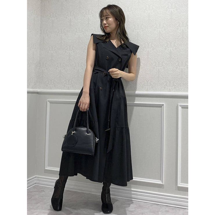 ビッグカラートレンチワンピース[品番：MKSW0043093]｜dazzlin