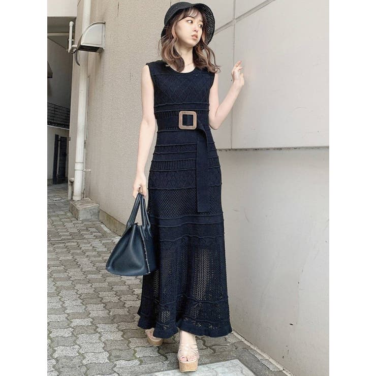 ミルフィーユクロシェワンピース[品番：MKSW0043420]｜dazzlin（ダズリン）のレディースファッション通販｜SHOPLIST（ショップリスト）