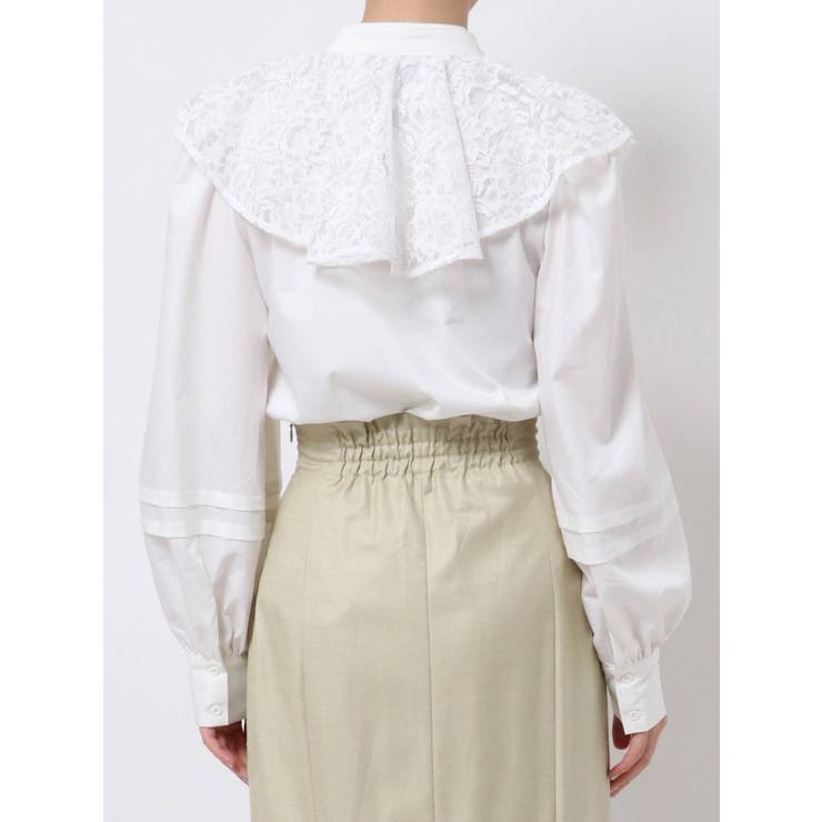 【♡新品タグ付き♡】ナイロン タスラン ラッフルカラー ブラウス／23区 40 楽天市場】【Marisol10月号掲載】ナイロンタスラン ラッフルカラー