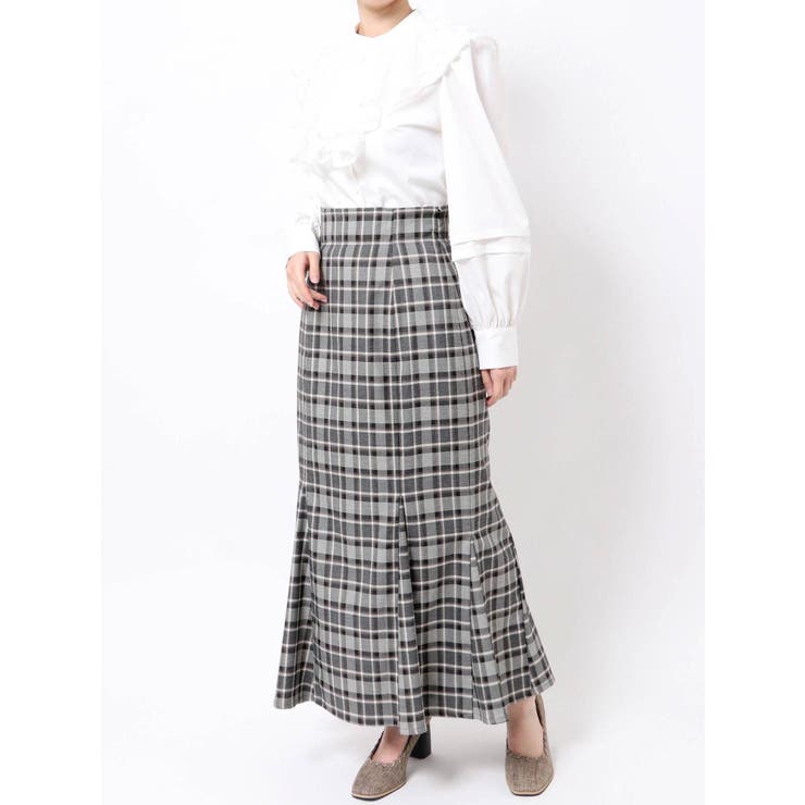 シェヴィダレン ◡̈ リネンスカート ◇ジオメトリックレーススカート（0775220703