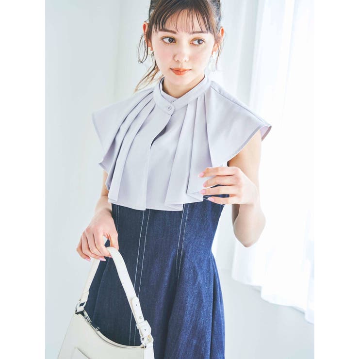 美品✨23区 ストレッチラミータフタ ワンピース 近年モデル S 夏 接触冷感/洗える】ストレッチラミータフタ ワンピース / 23区