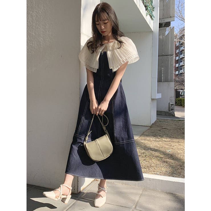 ダブルステッチキャミワンピース[品番：MKSW0043600]｜dazzlin