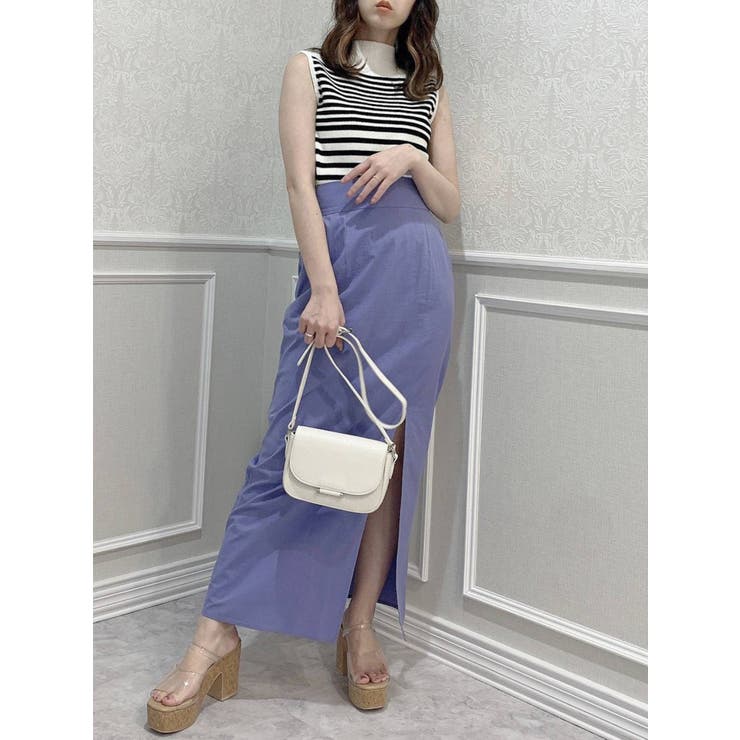 dazzlinロングスカート スリットIラインスカート[品番：MKSW0044716]｜dazzlin