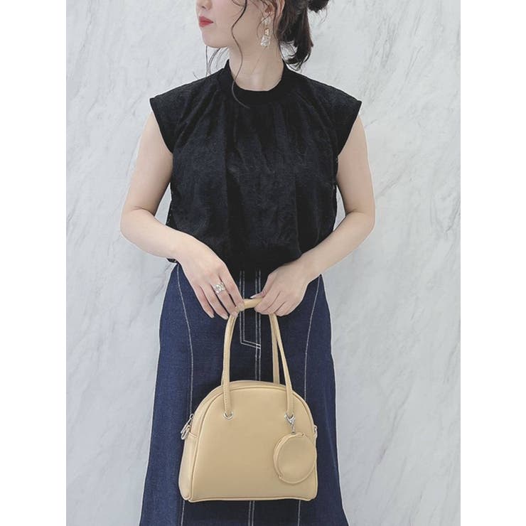 ブラック | ウエストリブニットトップス | dazzlin