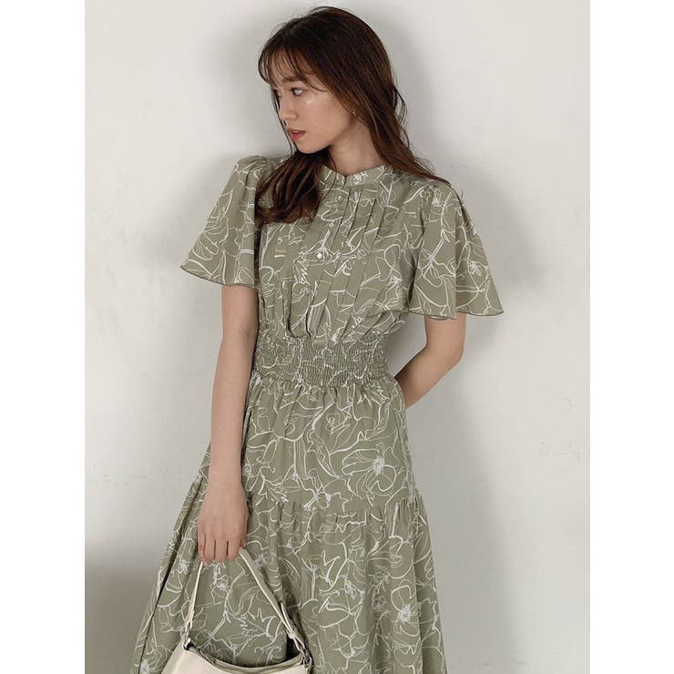 バックリボンプリントワンピース[品番：MKSW0044346]｜dazzlin（ダズリン ）のレディースファッション通販｜SHOPLIST（ショップリスト）