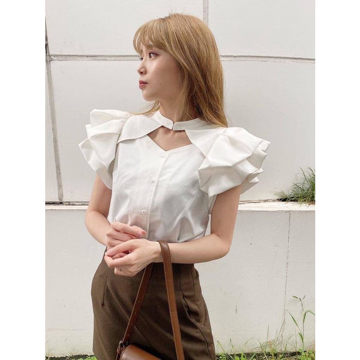 ギャザースリーブブラウス｜BIGI online store - ビギ