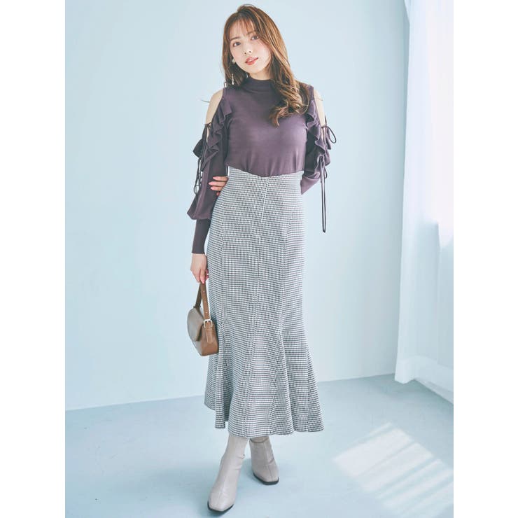 ステッチラインマーメイドスカート[品番：MKSW0044722]｜dazzlin