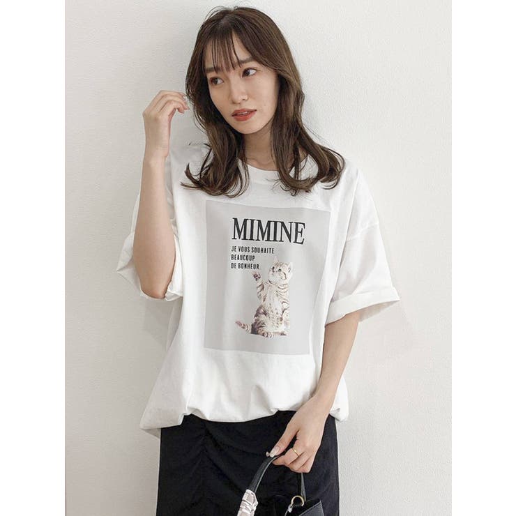 大谷映美里コラボ】キャットアートビッグTシャツ[品番：MKSW0044954]｜dazzlin（ダズリン ）のレディースファッション通販｜SHOPLIST（ショップリスト）