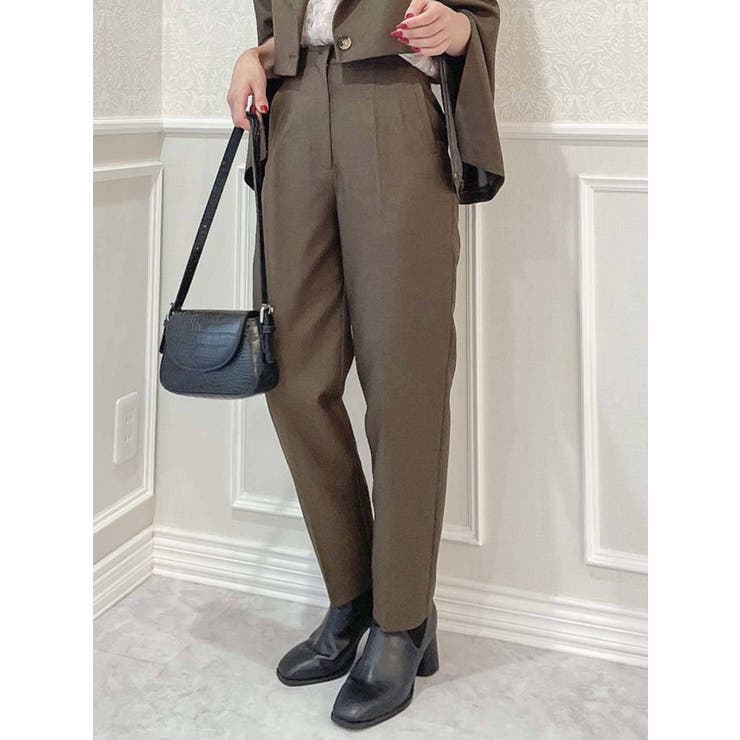 ハイウエストタックパンツ[品番：MKSW0046486]｜dazzlin